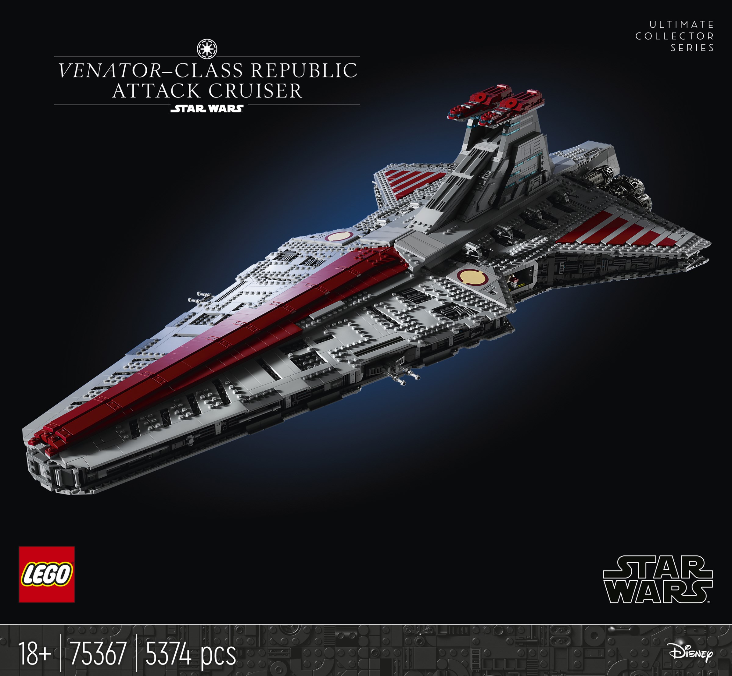 LEGO 75367 Venator class Republic Attack Cruiser review Brickset